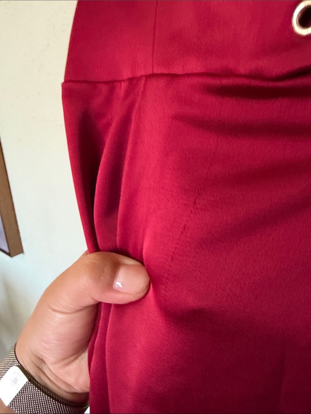 HOUSE OF CB XL A-C 'Perdi' Berry Satin Maxi Dress with Corset NWOT $329 - Picture 13 of 17